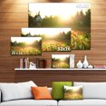 thumbnail image 3 of Poppy Field under Bright Sunlight - Large Landscape Canvas Art Print, 3 of 4