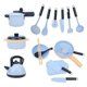 thumbnail image 5 of Pretend Play Cooking Set Educational Children Kid Kitchen Accessories Cookware Utensils Playsetblue, 5 of 5