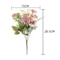 thumbnail image 3 of CSChome Artificial Flower Artificial Flower Bunch: Realistic Looking Non fading 5 Forks with 4 Rosebuds Perfect for Wedding Simulation Bouquets and Home Decor, 3 of 7