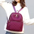 thumbnail image 2 of Mochila Con Cremallera Minimalista Casual, Mochila Acolchada Con Detalles, Bolsa De Almacenamiento De Viaje Para Mujeres, 2 of 4