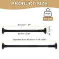 thumbnail image 2 of Unique Bargains 16-20 Inch Black Telescopic Curtain Rods, Adjustable Stainless Steel Shower Curtain Rod for Bathroom Bedroom, 2 of 5