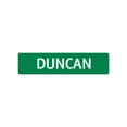 thumbnail image 1 of Duncan Boys Children Name Letter Indoor Outdoor Unique Printed Label Wall Plaque Decoration Aluminum Metal Sign 4"x13.5", 1 of 1