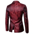 thumbnail image 3 of WREESH Veste de Costume Décontractée Unie Mode Automne et Hiver pour Hommes, 3 of 3