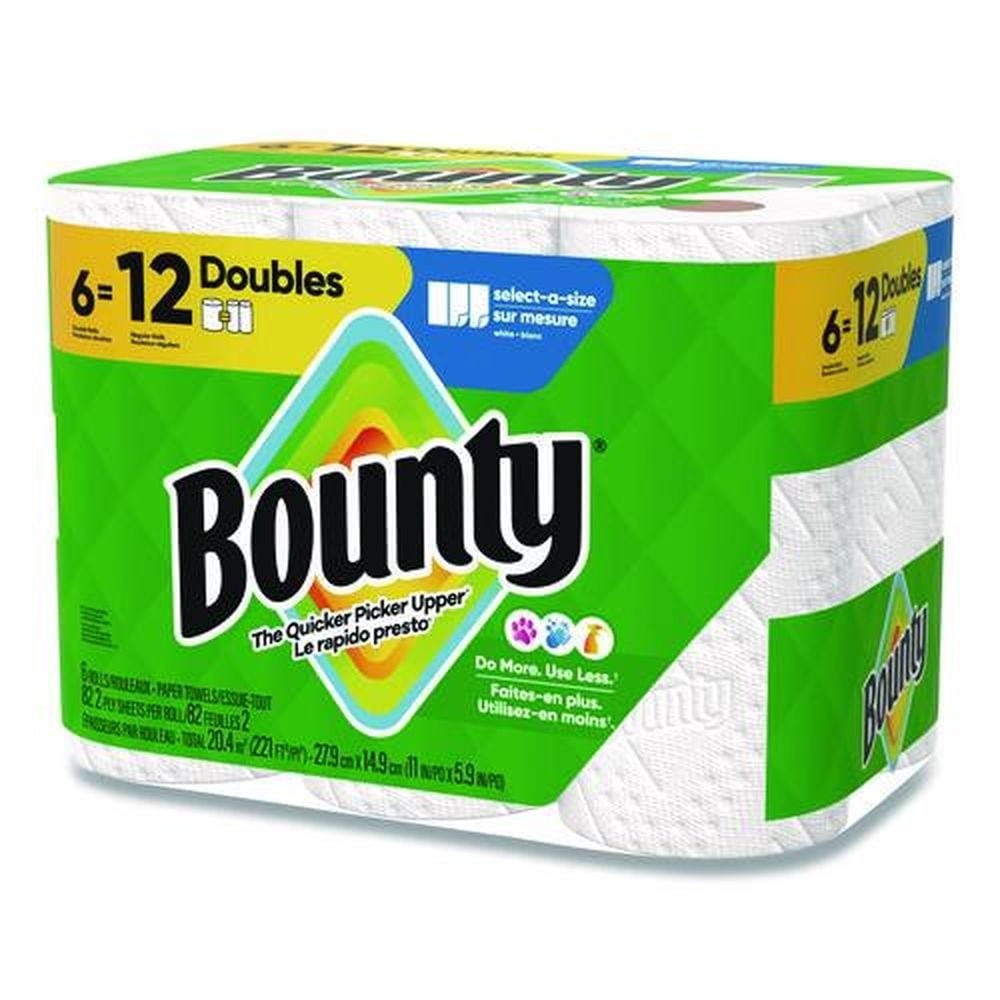 Select-a-Size 6 in. x 11 in. 2-Ply Kitchen Roll Paper Towels - White (6/Carton)