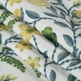 thumbnail image 4 of TWOPAGES 42"x102" Pinch Pleated Drape Floral Print Linen Blend Light Filtering Curtain for Bedroom, 1 Panel, Spring, 4 of 6