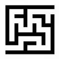 thumbnail image 2 of Greene, Taylor 15x15 Black Ornate Wood Framed with Double Matting Museum Art Print Titled - LABYRINTH I, 2 of 4