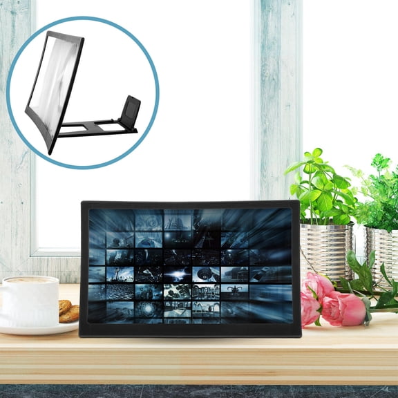 LEORX 1Pack Mobile Phone Magnifier ABS Acrylic for Home Use 12-inch Screen