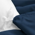 thumbnail image 6 of Bare Home Luxury 2 Piece Duvet Cover and Sham Set - Premium 1800 Ultra-Soft Brushed Microfiber - Hypoallergenic, Easy Care, Wrinkle Resistant (Twin/Twin XL, Dark Blue), 6 of 6