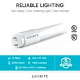 thumbnail image 3 of Luxrite 4FT T8 LED Tube Light, Ballast and Ballast Bypass, 13W, 5000K Bright White, F32T8, Damp Rated 4 Pack, 3 of 6