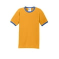 thumbnail image 5 of Port Company Core Cotton Ringer Tee-4XL (Gold/ Royal), 5 of 6