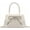 White, variant on Crossbody Bag for Women Girls Cute Candy-Colored Tote with Patent Leather Glitter Shoulder Bag Small Square Bag