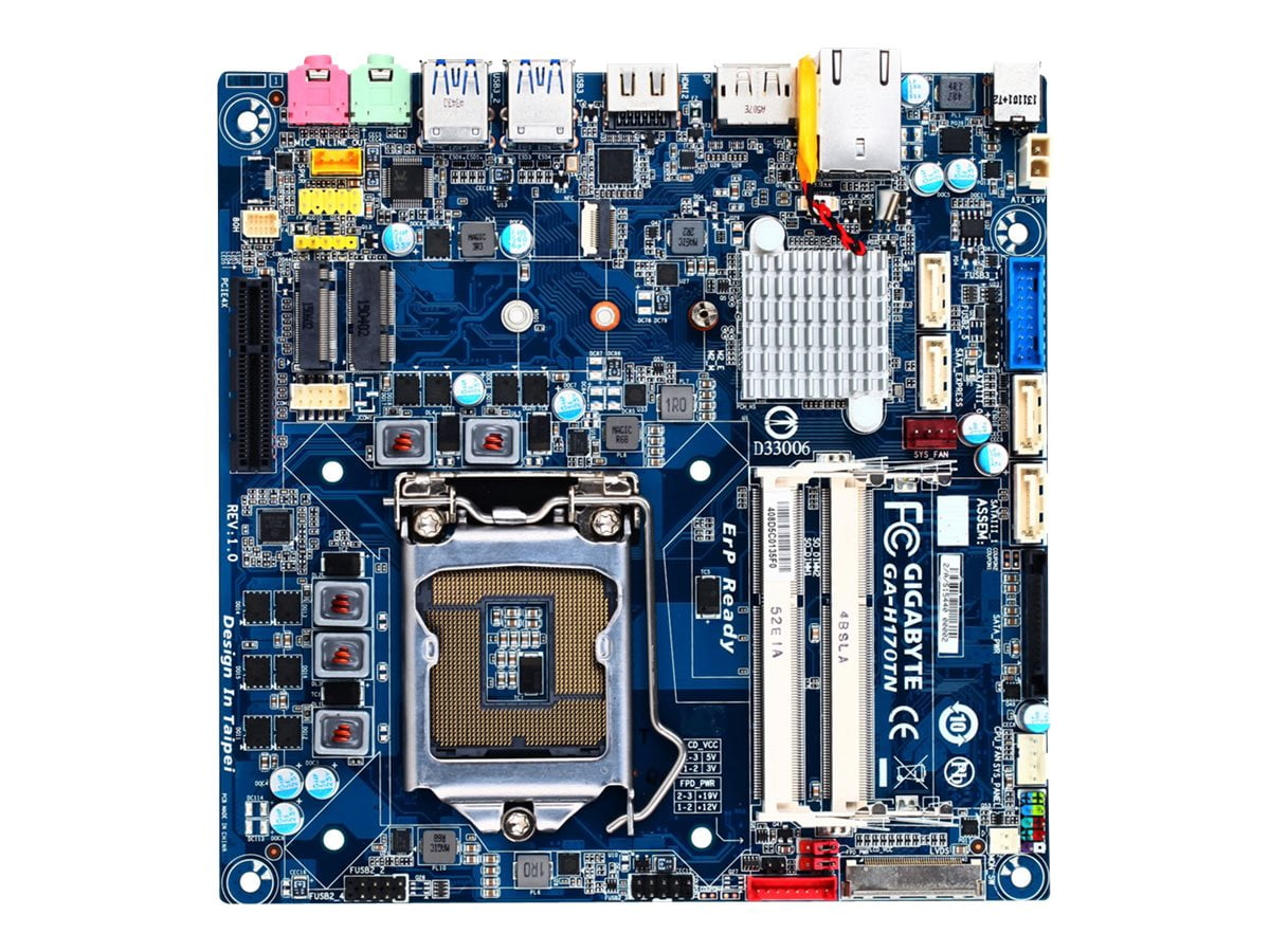 Gigabyte GAH170TN 1.0 motherboard Thin mini ITX LGA1151 Socket