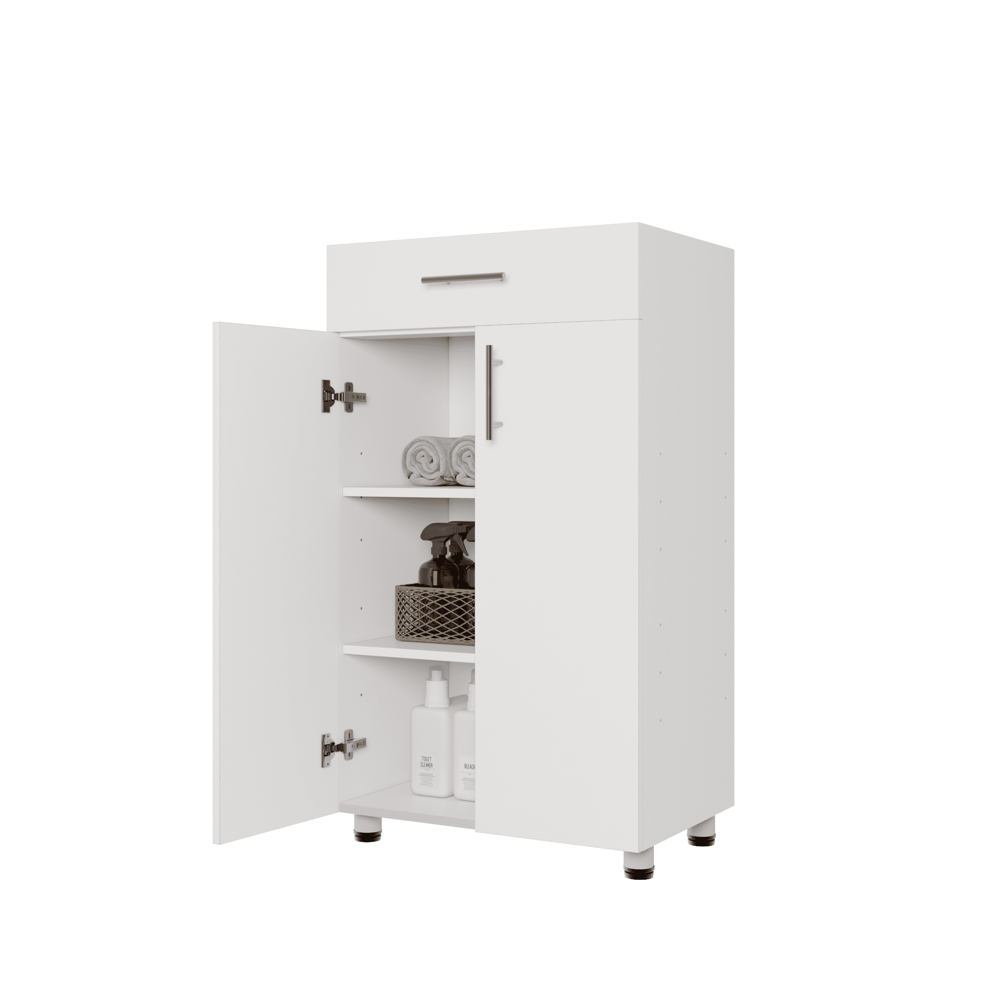 JPND Floor Storage 24" W x 41" H x 16" D Free Standing Storage