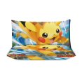 Pokemon Card Reversible Comforter Sets Soft Warm Fluffy Bedding 3