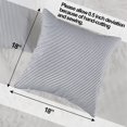 thumbnail image 4 of Fundas de almohada decorativas CARRIE HOME, 46 x 46 cm, color azul marino, juego de 2, 4 of 7