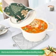 thumbnail image 3 of Yayeee Pot Holders Kitchen Heat Resistant with Pocket 7"x9.8" Cotton Oven Cooking Hot Pads, Christmas Cartoon Gingerbread Pattern, 3 of 7