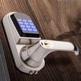 thumbnail image 2 of FETCOI Electronic Digital Door Lock Single Latch Password Keyless Keypad Security Entry (Left handle), 2 of 17