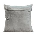 thumbnail image 4 of White and Gray Lattice Velvet Throw Pillow, 4 of 5