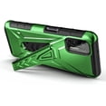 thumbnail image 3 of Nagebee Case for Motorola Moto G Stylus 2021 with Tempered Glass Screen Protector (Full Coverage), Belt Clip Holster with Built-in Kickstand, Heavy Duty Protective Shockproof Armor Rugged Case (Green), 3 of 6