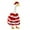 B, variant on geerera Porch Goose Costume, Christmas Outfit Set with Dress and Hat, Fits 17-23 Inch Lawn Garden Statues, Outdoor Holiday Decor