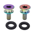 thumbnail image 2 of Titanium Alloy Mountain Bike Crank Bolt Bottom Bracket Screw Square Hole Center Shaft Fixing, Portable and Compact, Waterproof, Anodized, 2 of 7