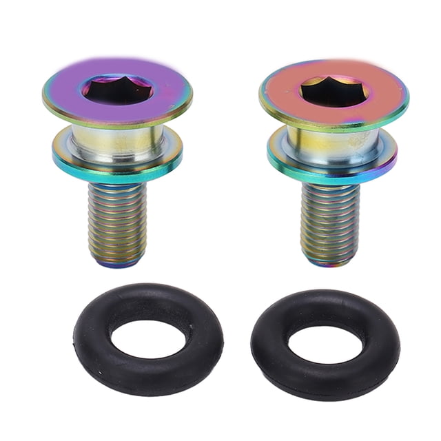 Perno de manivela mano de obra fina Aleación de titanio Soporte inferior Tornillo Superficie de oxidación anódica Alta dureza para bicicleta de montaña Amonsee Otros