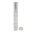 thumbnail image 2 of Emergency Keychain Pill Holder,  Sealing Metal Small Medicine Box Portable  For Travel Silver, 2 of 8