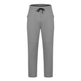 thumbnail image 6 of Mens Slim Jogger Pants Solid Drawstring Sweatpants Breathable Fitness Sports Jogging Pants Full Length Pants Gray, 6 of 9