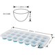 thumbnail image 5 of Bandeja de cubo de hielo, 4 paquetes de bandeja de hielo de silicona fácil de quitar, bandeja de hielo flexible, con 84 moldes de cubo de hielo esférico (azul + verde) esquí esquí Gafas de esquí, 5 of 5