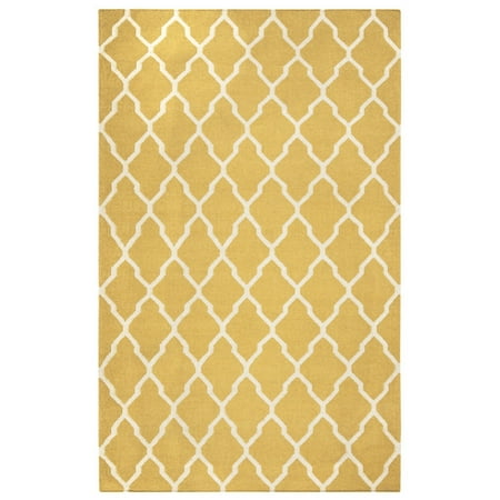 Rizzy Home Yellow/Gold Rug In Wool 3' x 5'