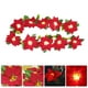 thumbnail image 5 of 1PC Navidad Flor roja Fruta Cadena de luces Adorno de lámpara de dintel de puerta (Rojo 2M), 5 of 5