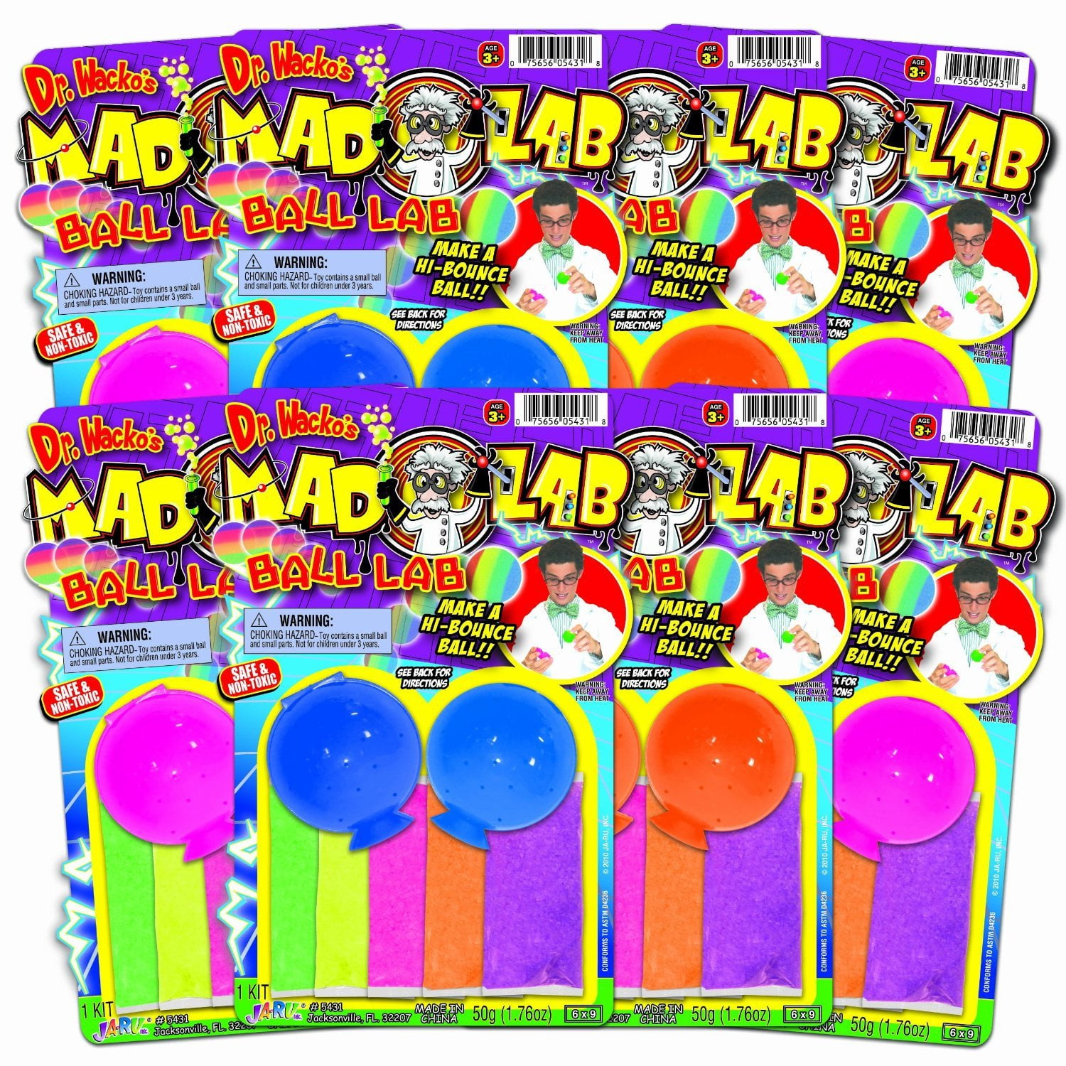 Dr. Wacko's Ball Lab DIY Bouncy Ball Party Favor