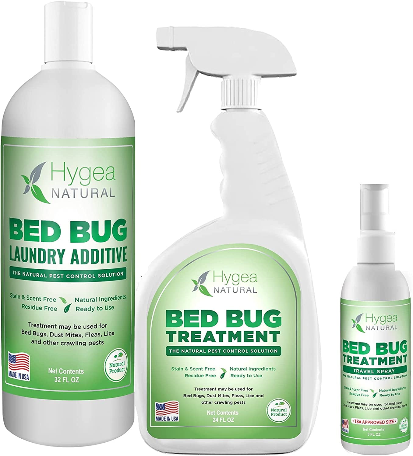 Exterminator Combo Pack, Non Toxic Treatment, Natural Bugs & Lice