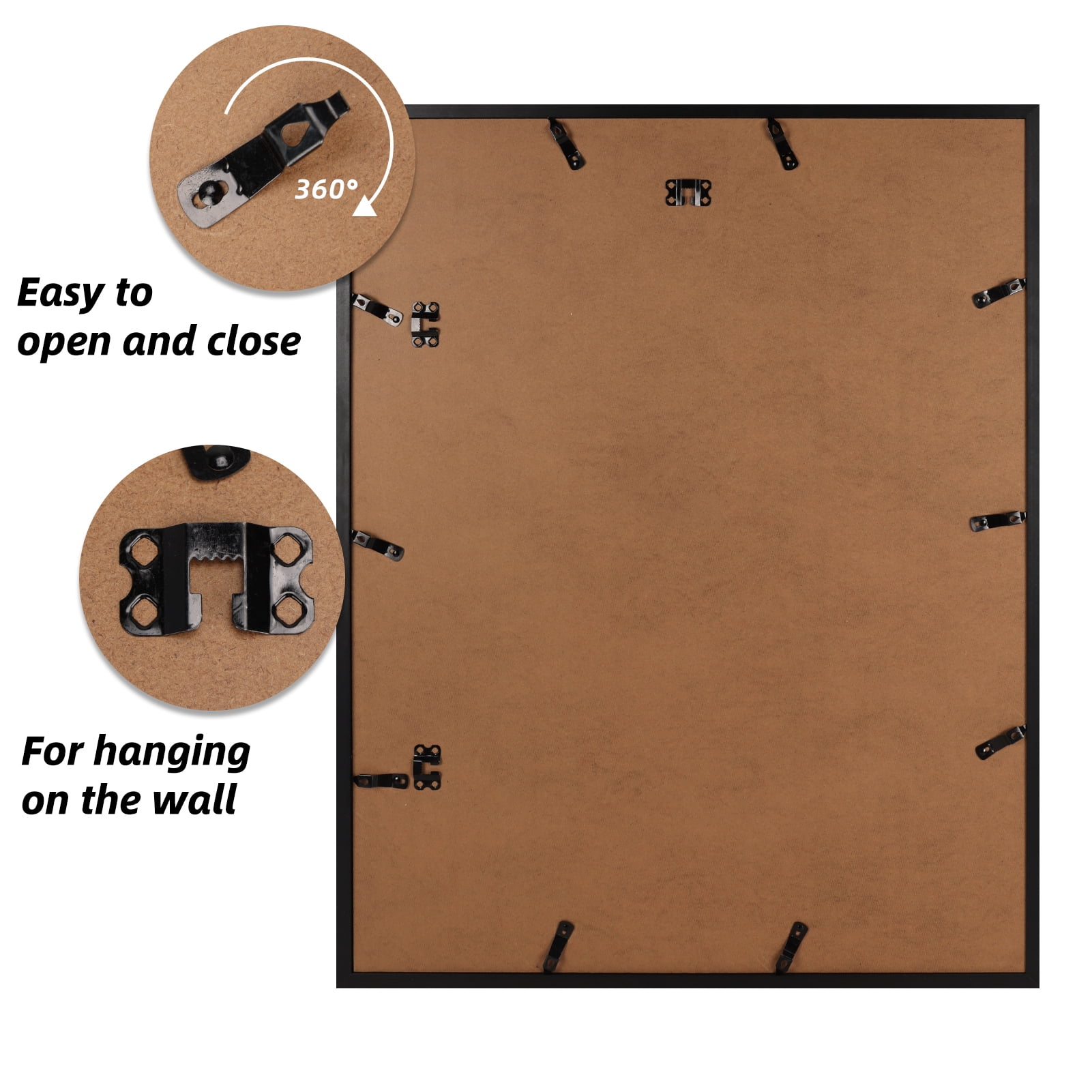 22x28 White Frame without Mat, 18x24 Metal Poster Frame with Mat for Wall Mounted