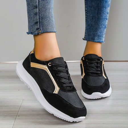 

eczipvz Walking Shoes Women Women s Casual Walking Shoes Comfortable Slip on Loafers Flat Nurse Sneakers
