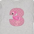 thumbnail image 4 of Inktastic 3rd Birthday Flamingo 3 Year Old Girl Girls Long Sleeve Toddler T-Shirt, 4 of 5