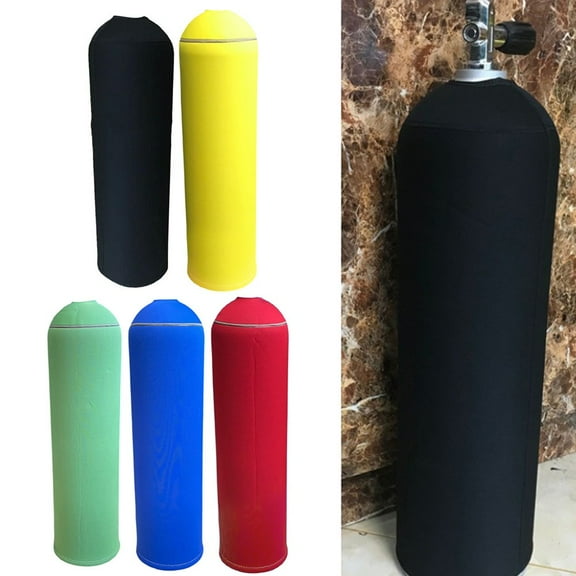 Neoprene Tank Cylinder Cover For 12L Scuba Diving Maintain Cylinder'S Condition Black Fangkenuo