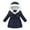 e-Navy, variant on Girls Winter Coats Girls Puffer Jacket with Pocket Zip up Winter Hoodies Coat Solid Color Long Sleeve Toddler Jacket for Teen 4-5 Years