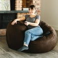 Big Joe Large 4' Fuf Bean Bag Chair, Multiple Colors/Fabrics