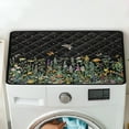 thumbnail image 5 of ZIATUBLES Washer and Dryer Top Protcetor Mat Water Resistant Washing Machine Top Dust Cover Pad for Laundry Room Kitchen Home Decor Accessories, 24 x 19.7 Inch, Floral Butterfly Dragonfly Shine, 5 of 7