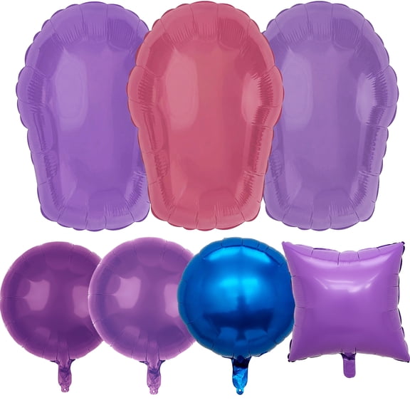 7PCS K-Pop Foil Balloons, Large Girl Themed Character Foil Party Balloons for Party Decorations Supplies