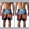 thumbnail image 3 of luoweisi Men's Beach Shorts Quick Dry Swim Trunks with Mesh Lining Fox XL, 3 of 5