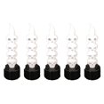 thumbnail image 1 of Velas sin llama con luz Led en forma de calabaza/calavera para Halloween, 5 uds., para fiesta de Halloween, 1 of 5