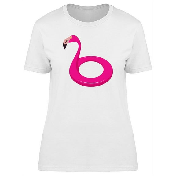 Swimming Ring Flamingo T-Shirt Women -Image by Shutterstock, Female Small