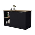 thumbnail image 6 of FM FURNITURE LLC Mercury Kitchen Island with spacious Countertop, Double Door Cabinets, 6 of 6