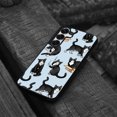 thumbnail image 4 of WIRESTER Shockproof Soft Rubber Cover Case for Samsung Galaxy S25 6.2" 2025, Black White Tuxedo Cat Playful Postures On Pale Aqua Background, 4 of 5