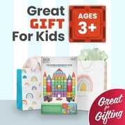 Magnet Build Tiles Set of 100 Magnetic Building Blocks for Kids Extra Strong Magnetic Tiles Building Blocks Assorted Shapes and Vibrant Bright Colors Magnetic Title STEM Toys