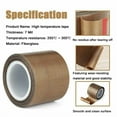 thumbnail image 5 of 2 Inch x 30 Feet Fabric Tape, PTFE Coated Fiberglass Adhesive Tape for Vacuum Sealer Hand Impulse Sealers, Compatible with FoodSaver Seal A Meal Weston Cabella, 5 of 8