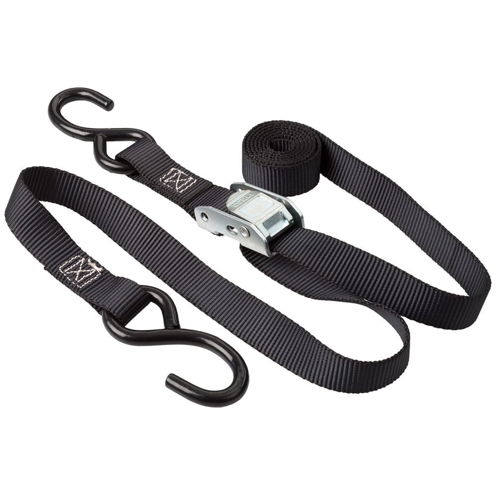 72 Black Motorcycle Atv Cam Buckle Tie Down Strap Set 4 Pack Walmart Com