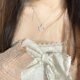 thumbnail image 4 of Collar con colgante hueco de Hello Kitty, collares chapados en plata simples a la moda para mujer y niña, gargantilla dulce, joyería, 4 of 4